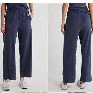 Victory Micro Terry Wide Leg Sweatpants THE GREAT. Size 0 Vintage Blue